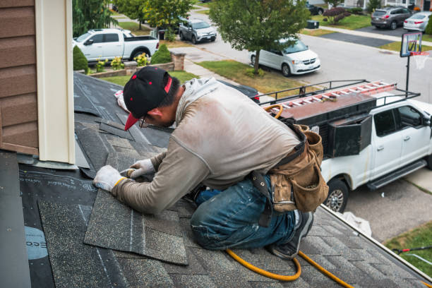 Professional Roof Replacement technician working in Gratis, OH